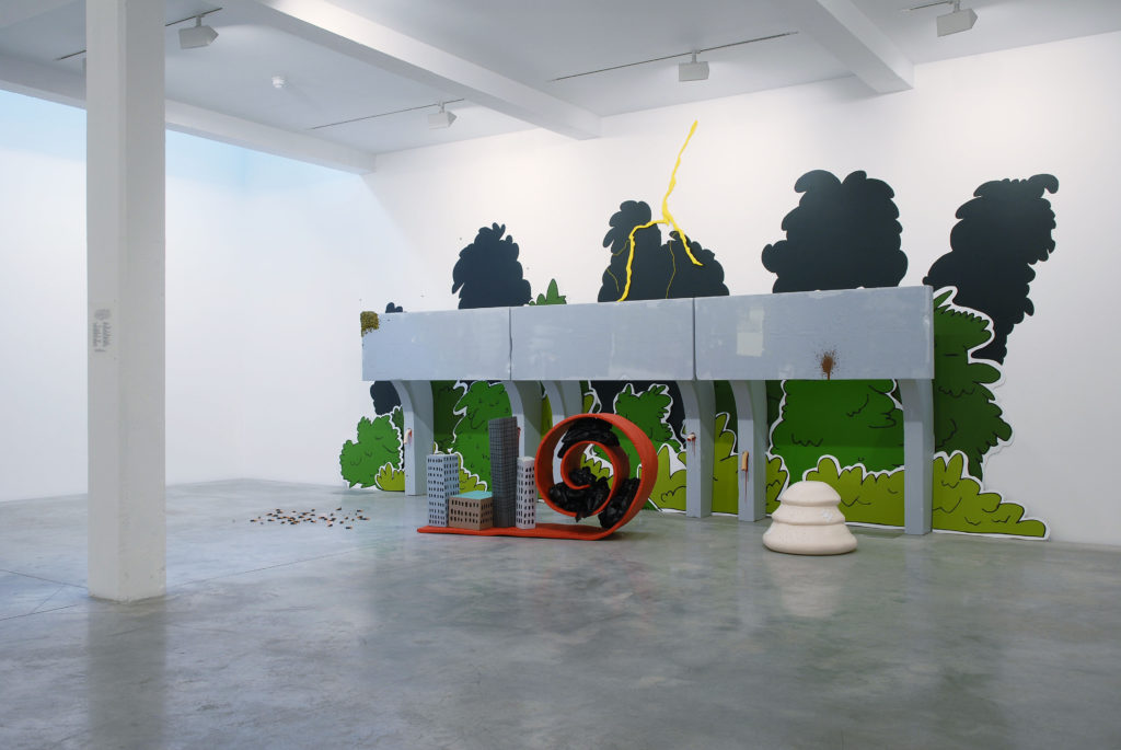 Matthew Ronay, To Posses It, One Must Walk Through It At Night, 2006. Installation view at Parasol unit, London, 2006. Photography by Hugo Glendinning
