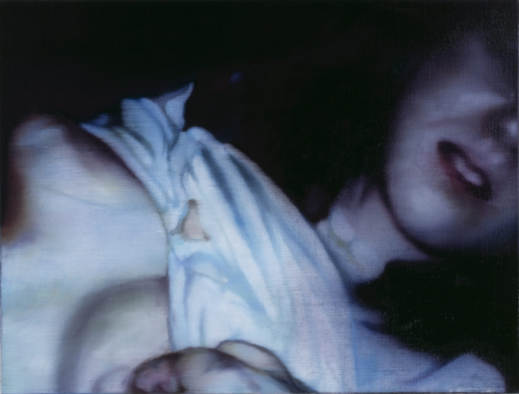 Johannes Kahrs, Moongirl, 2006, oil on canvas, 42 x 55.2 cm (16.5 x 21.7 in)
