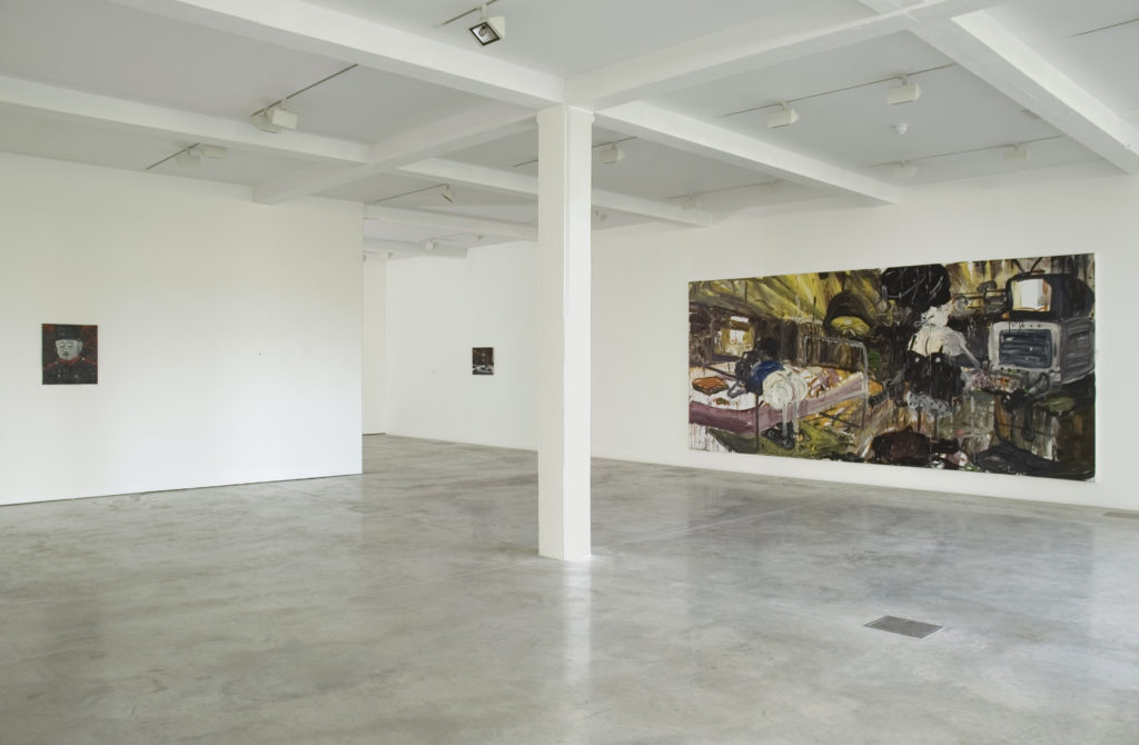 Armen Eloyan: Two feet in one shoe, installation view at Parasol unit, London, 2007.

