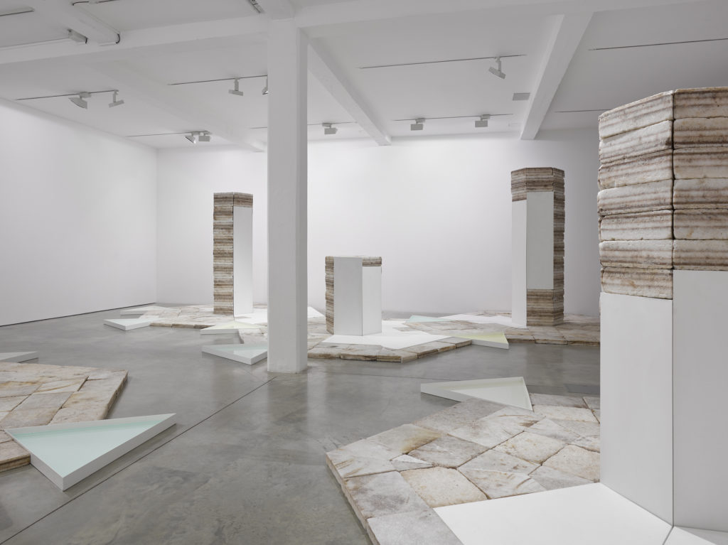 Julian Charrière, Future Fossil Spaces, 2014, installation view at Parasol unit, London, 2016.
