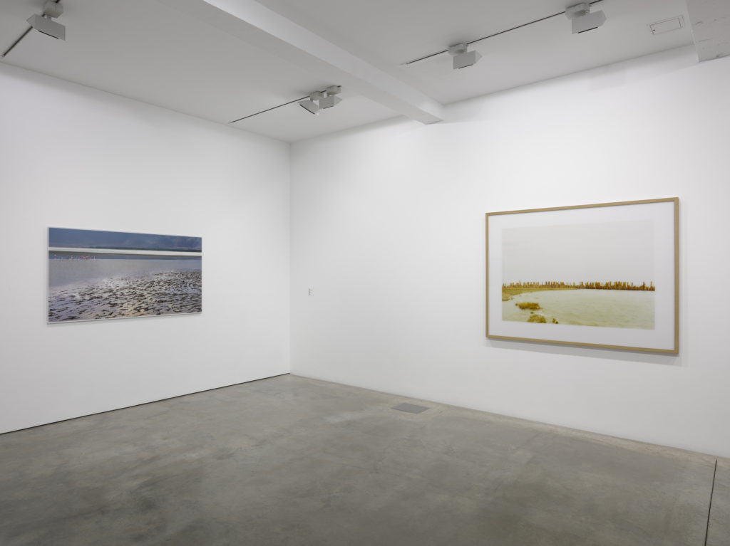 Jörg Sasse, 1563, 2007, and Elger Esser, Santa Caterina II, 2002, installation view at Parasol unit, London, 2016. Photography by Jack Hems.
