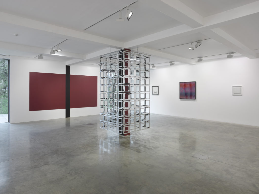 The Gap: Selected Abstract Art from Belgium, installation view at Parasol unit, London, 2015. Photography by Jack Hems.
