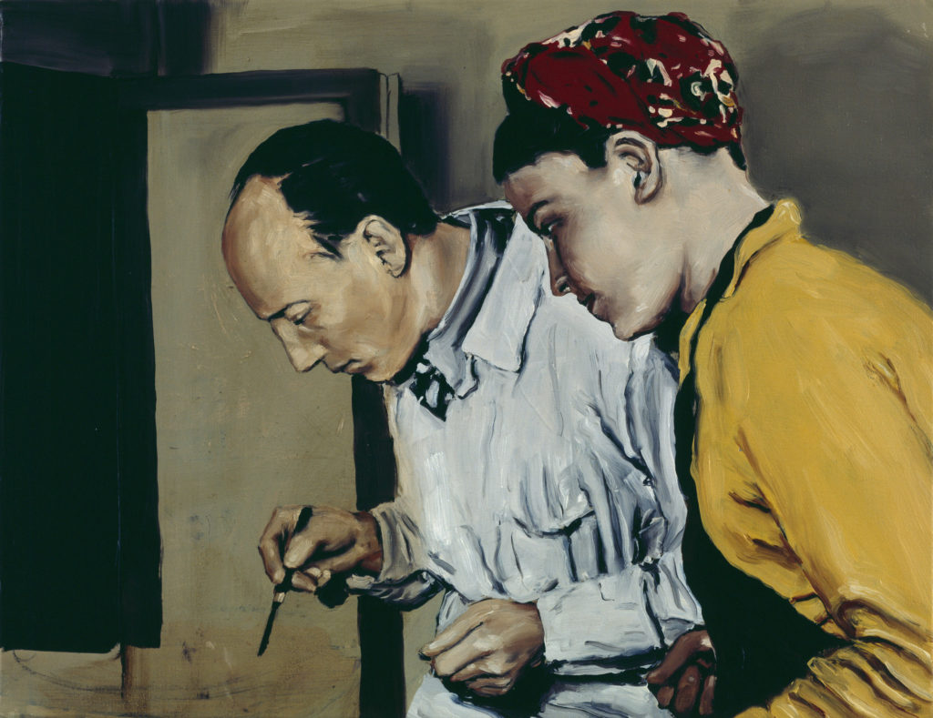 Michaël Borremans, The Examination, 2001, oil on canvas, 50 x 65 cm
