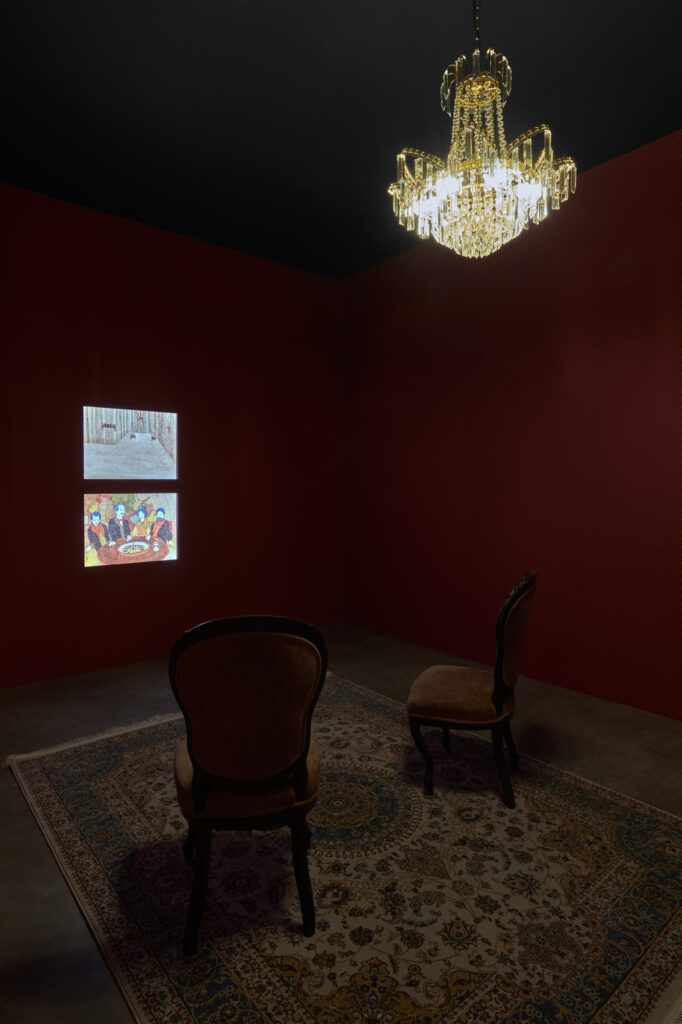 Christine Rebet, The Black Cabinet, 2007, installation view at Parasol unit, London, 2020. Photography by Benjamin Westoby.
