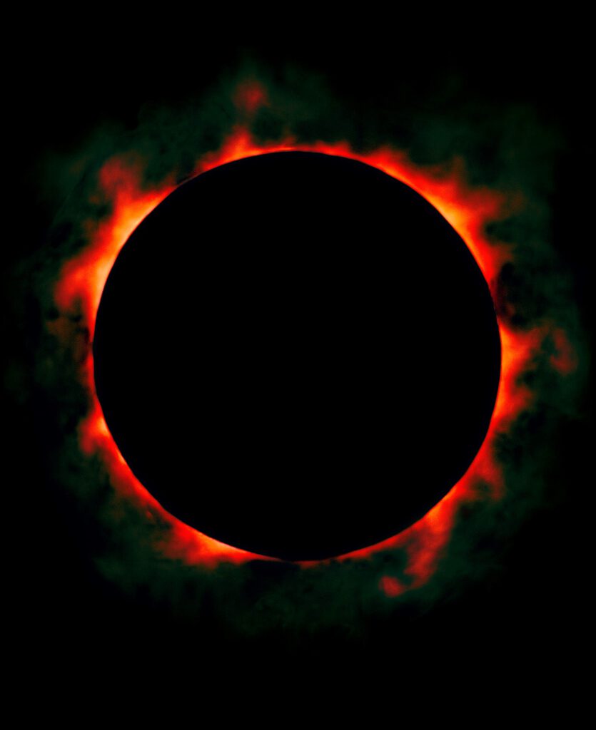 Photograph of eclipse