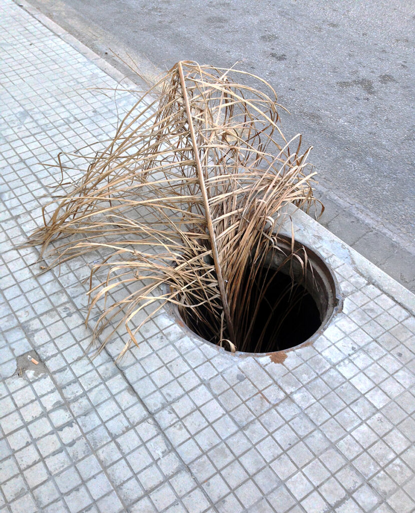 Branch in a manhole